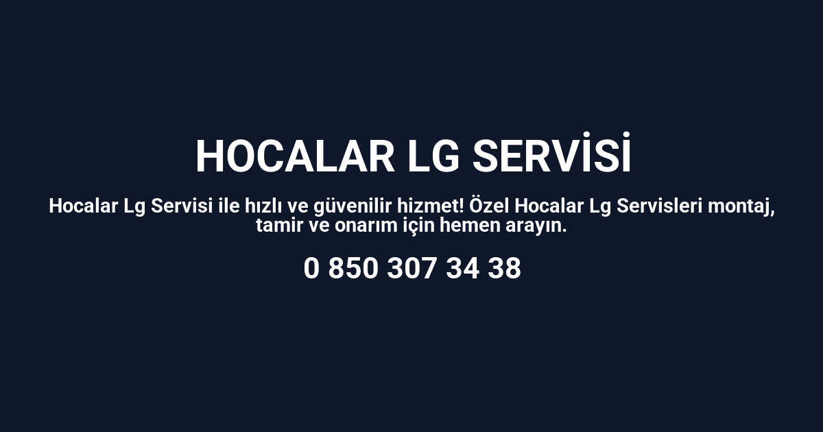 Hocalar Lg Servisi